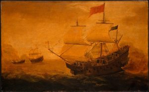 Spanish_Galleon_Firing_its_Cannon