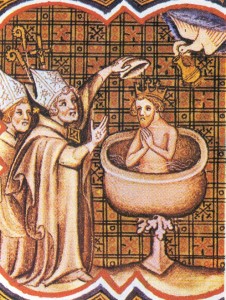 Clodoveo bautismo por San Remi