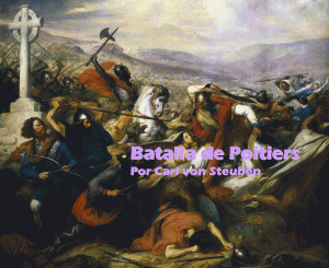 Batalla de Poitiers por Carl von Steuben