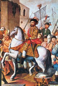 Hernán Cortés caballo blanco